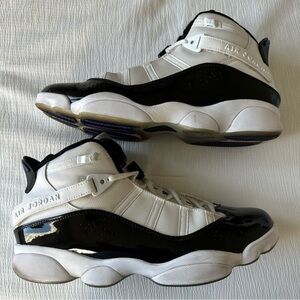 Nike Air Jordan 6 Rings Concord Men’s Size 11.5 Black White 322992-104